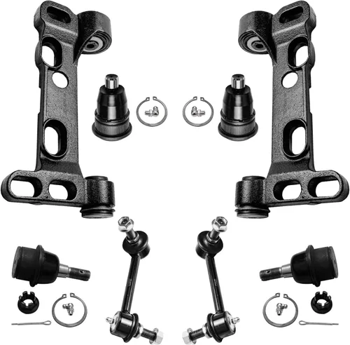 Miniatura 60 de Detroit Axle - Kit de extremo delantero RWD para Chrysler 300 Dodge Charger Challenger 2011-2014, 4 brazos de control inferiores, 2 eslabones