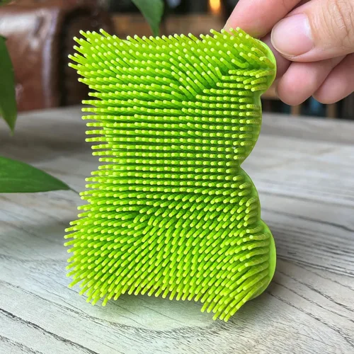 Miniatura 4 de Cepillo sensorial prémium para niños o autismo, exfoliante corporal de silicona suave, 2 en 1, cepillos sensoriales para terapia ocupacional