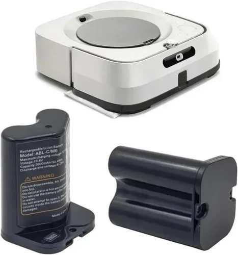 Miniatura 5 de Batería recargable de iones de litio de 10.8 V 3000 mAh compatible con iRobot Braava Jet M6 Pack Ultimate Robot Mop modelo ABL-C/M6 (3200 mAh)