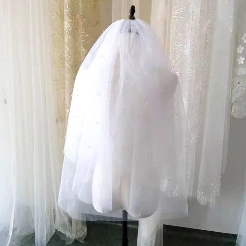 Miniatura 5 de Velo de Novia de Novia de Halloween con Peine Iglesia Funeral Velo Fiesta Cosplay Accesorio para el Día de los Muertos