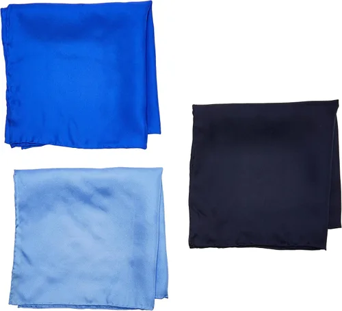 Stacy Adams mens 100% Silk Hand Rolled 17"x 17" Pocket Square Three Piece Set