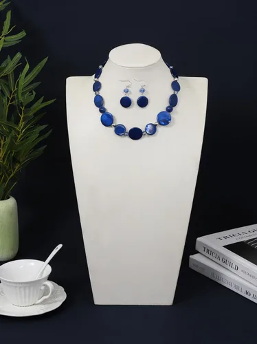 Miniatura 5 de Collar de cuentas gruesas, collar de concha colorida, juego de collar de moda para regalo de mujer