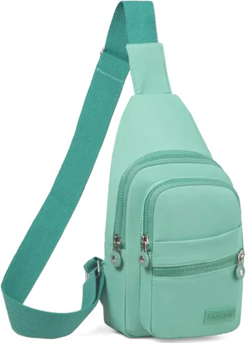 Miniatura 14 de Banelu Mochila Pequeño Bolso Bandolera para Mujeres de Moda, Bolso Pequeño de Cadera de Cruz Mochila de Senderismo de Viaje