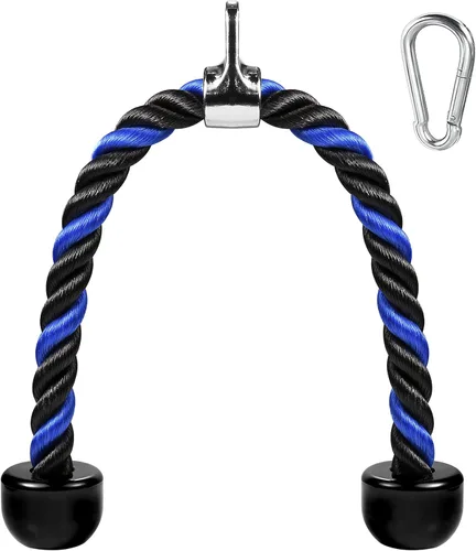 Cable de tracción de cuerda de tríceps de lujo, 27 y 36 pulgadas de longitud, fácil de agarrar y antideslizante, accesorio de cable para ejercicio