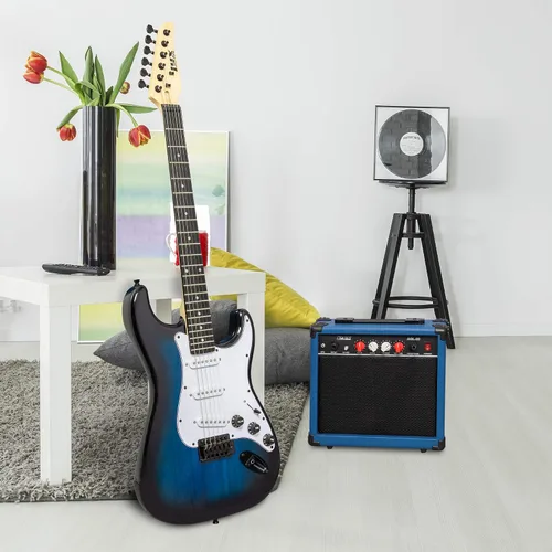 Miniatura 5 de LyxPro CS - Kit de guitarra eléctrica de 39 pulgadas para principiantes, intermedios y profesionales con guitarra, cable de amplificador, 6 púas