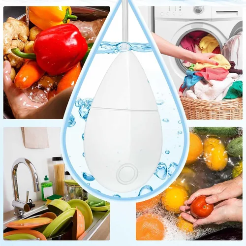 Miniatura 7 de VENEZIANA Mini lavado portátil, mini lavadora portátil ultrasónica, pequeña lavadora automática USB, pequeño lavavajillas ultrasónico para ropa