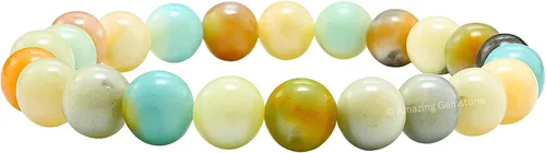 Miniatura 348 de Amazing Gemstone Pulsera de cristal para mujeres y hombres, pulsera de cristal curativo de protección, pulsera elástica con cuentas de piedras