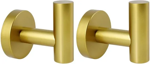 Miniatura 12 de kimzcn Ganchos de acero inoxidable cepillado para toallas, ropa de baño, garaje, hotel, armario, armario, esponjas, gancho para bata, montaje