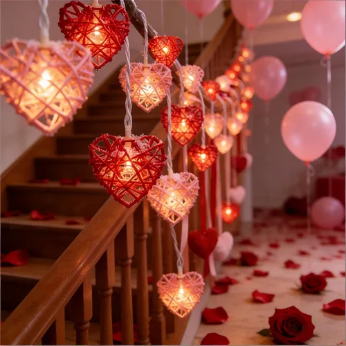 Miniatura 13 de Guirnalda de 10 luces LED de color rojo, blanco y azul para exteriores, 8.5 pies, luces decorativas para el 4 de julio, impermeables, conectables