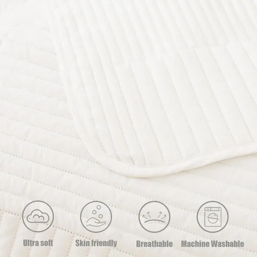 Miniatura 9 de Whale Flotilla Juego de Ropa de Cama de Edredón Ultra Suave Queen, Edredones Ligeros de Microfibra Blanca Colchas Tamaño Full, Cubrecama Geométrico