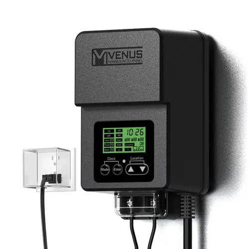 Miniatura 11 de VENUS MANUFACTURING Transformador de bajo voltaje al aire libre 60 W transformador de iluminación de paisaje con temporizador y sensor de foto