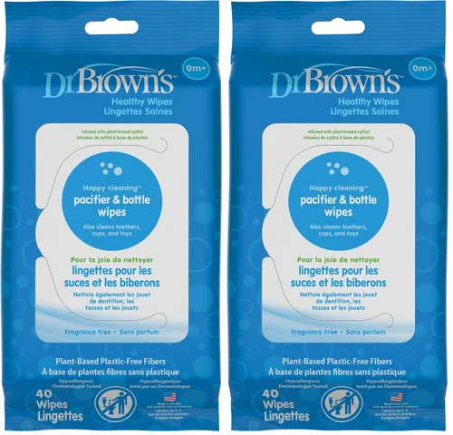 Miniatura 11 de Dr. Brown's Toallitas saludables para biberones y chupetes, limpian de forma segura biberones, artículos para bebés y artículos esenciales