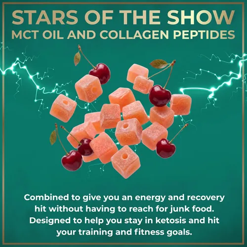Miniatura 8 de MCT Oil Keto Gummies - Gomitas de colágeno potenciador del metabolismo – Gomitas de energía masticables de energía para preentrenamiento, energía