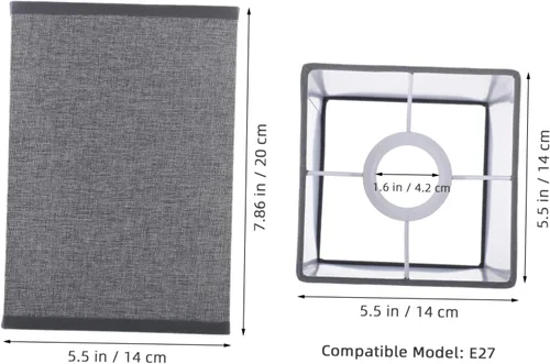 Miniatura 4 de Didiseaon Cubierta de lámpara de pie de lino, pantalla de lino de estilo simple, fácil de instalar para decoración del hogar, familiares y amigos