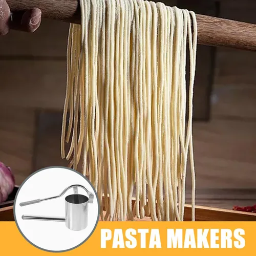 Miniatura 7 de Máquina de prensa de fideos manuales de acero inoxidable para hacer pasta, fideos manuales para lasaña de espagueti, ravioli, fideos, máquina