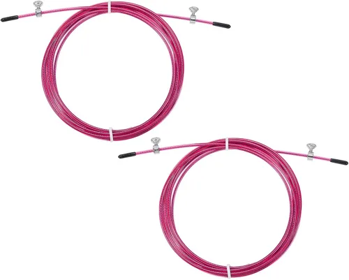 Miniatura 12 de PATIKIL Cable de repuesto de cuerda de salto de velocidad, alambre de acero de cuerda de salto profesional Reemplazar para cuerdas de salto de alta