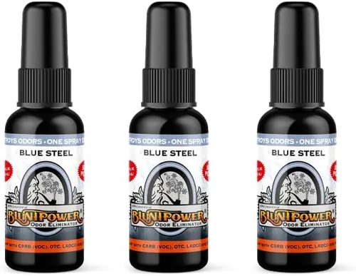 Miniatura 3 de BluntPower (niebla de bambú, paquete de 3) - Eliminador de olores concentrado y aceite difusor - Desodorizador de habitación, eliminador de olores