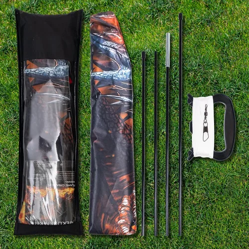 Miniatura 3 de Dragon Kite - Cometas Delta grandes para niños y adultos Principiantes, cuerda de una sola línea fácil de volar para viajes a la playa, parque