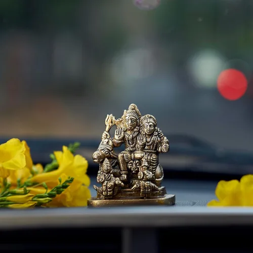 Miniatura 4 de eSplanade Latón Shiva Lingam Ídolo Murti (2,5 pulgadas)