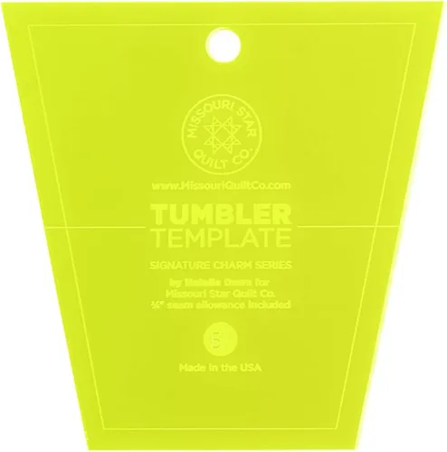 Plantilla de acolchado acrílico, vaso, regla de edredón de 5 pulgadas para paquetes de dijes y tela precortada, suministros esenciales para edredón