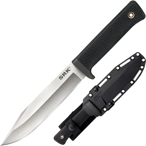 Miniatura 11 de Cold Steel Cuchillo de caza ligero de hoja fija con vaina, pájaro y trucha, longitud total: 6 5/16