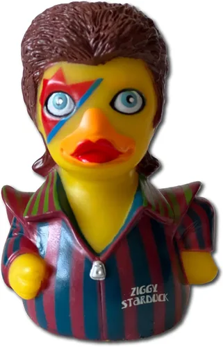 Miniatura 5 de CelebriDucks - Ziggy Starduck - Control de estanque a Mallard Tom - Patos de goma flotantes - Juguete de baño coleccionable regalo para niños