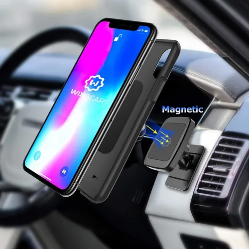 Miniatura 2 de WixGear - Soporte magnético para teléfono para automóvil, soporte magnético universal para tablero, para teléfonos celulares y mini tabletas