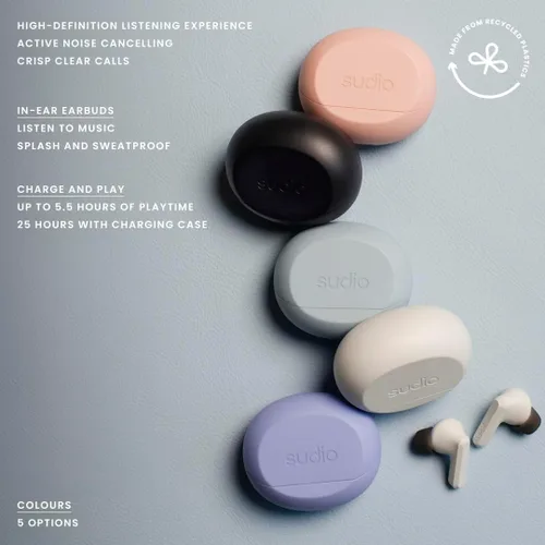 Miniatura 6 de Sudio A3 Pro Auriculares con Cancelación de Ruido – 25H de tiempo de reproducción, ANC, Auriculares Bluetooth Multipunto 5.4, Llamadas Claras