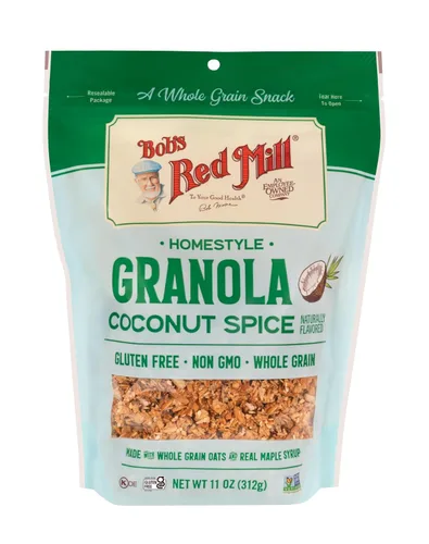 Miniatura 4 de Bob's Red Mill Granola de especias de coco, 11 onzas (paquete de 6), sin OMG, grano entero, Kosher