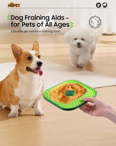 Miniatura 6 de HOPET Alfombrilla interactiva grande de 7.1 pulgadas para lamer el aburrimiento y la reducción de la ansiedad, suave y segura de mantequilla de maní