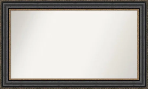 Miniatura 350 de Amanti Art Espejo personalizado, espejo de baño negro puente, espejo de pared o espejo de tocador de baño sobre el fregadero (26 x 26 pulgadas)