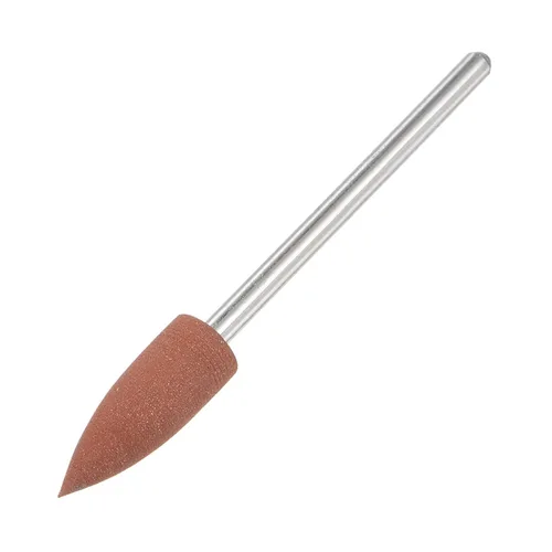 uxcell Piedra montada abrasiva de 80 granos 0.093 in vástago de 1/4 "(6 mm) de diámetro cabezas puntiagudas ruedas de pulido y pulido de piedra para