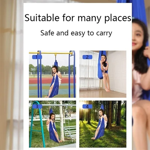 Miniatura 2 de Columpio sensorial para interiores con autismo y terapia para niños, hamaca colgante para niños y adolescentes con TDAH autista y Asperger