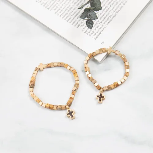 Miniatura 4 de Mini Momo Pulseras Mommy and Me Juego de pulseras a juego para madre e hija, regalo para mujeres y niñas, joyería familiar de amistad, linda