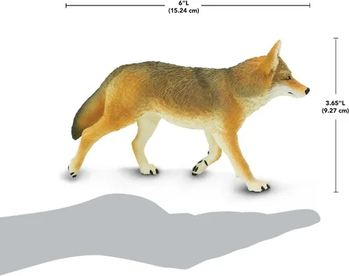 Miniatura 3 de Safari Ltd. Figura de juguete Coyote – Figura detallada de plástico de 6.5 pulgadas – Divertido juguete educativo para niños, niñas y niños a partir