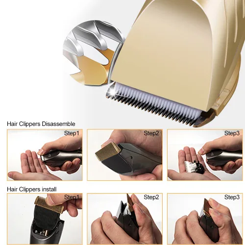 Miniatura 5 de TOPCHANCES Cortadora de pelo para hombre, profesional, inalámbrica, recortadora de barba para hombre, cortadora de pelo para hombres, kit de aseo