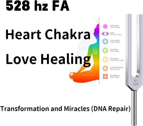 Miniatura 4 de Tuning Forks 528 Hz Diapason ponderado diapason diapason