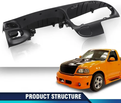 Miniatura 7 de PIT66 Bisel de Almohadilla de Tablero Negro Compatible con Ford F150 1997-2003/ Compatible con Ford Expedition 1997-2003