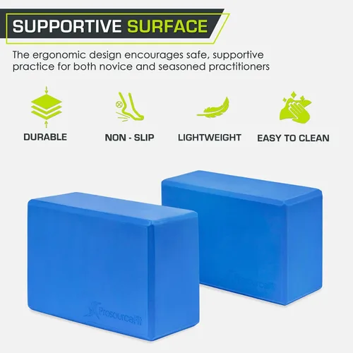 Miniatura 3 de ProsourceFit Foam Yoga Blocks, High Density EVA Yoga Bricks 4”x 6” x 9” (Set of 2)