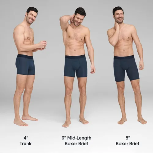 Miniatura 7 de Tommy John Ropa interior para hombre, baúl deportivo 360 con bolsa de contorno, entrepierna corta de 4 pulgadas, ropa interior que absorbe la humedad