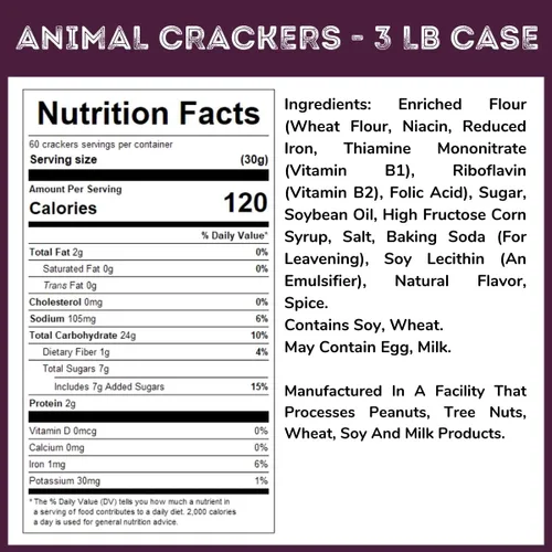 Miniatura 3 de WinCrest Animal Crackers - Estuche de 3 libras