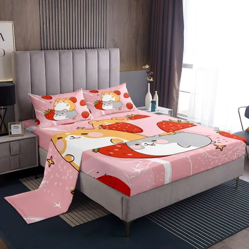 Miniatura 51 de Juego de sábanas con estampado camuflaje de la bandera estadounidense tamaño King, de Castle Fairy. Juego de ropa de cama de lujo de microfibra
