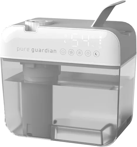Miniatura 8 de PureGuardian Humidificador ultrasónico de niebla fría de 1 galón, tiempo de funcionamiento de 48 horas, calas de 410 pies cuadrados, humidistato