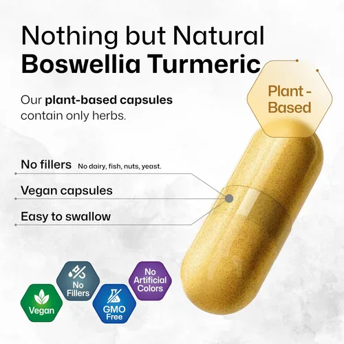 Miniatura 4 de BIO KRAUTER® Suplemento de curcumina de cúrcuma con boswellia para apoyo de la movilidad, cúrcuma vegana con pimienta negra y extracto de boswellia