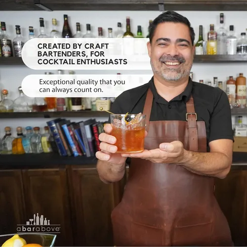 Miniatura 6 de A Bar Above Botella de amargo, diseño clásico, botellas de vidrio pequeñas, para añadir amargos para cócteles, con boquilla de acero inoxidable