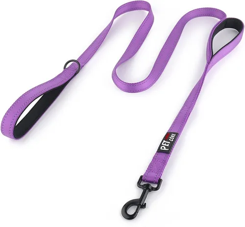 Miniatura 16 de Correa de perro de doble asa Plutus Pet de 6 pies, resistente, reflectante, correa de perro de doble asa para seguridad y entrenamiento, para perros
