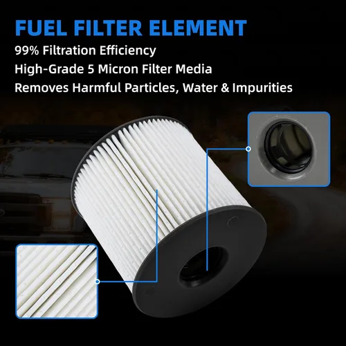 Miniatura 6 de Reemplazo del filtro de combustible 68436631AA Compatible con Ram 1500 2020 3.0L V6 EcoDiesel Ram 2500 3500 4500 5500 6.7L Diesel 2019-2022