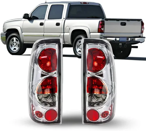 Miniatura 7 de Luces de freno trasero, lámpara trasera ZMAUTOPARTS para pickup Chevy Silverado/GMC Sierra, Negro/humo Negro/Ahumado