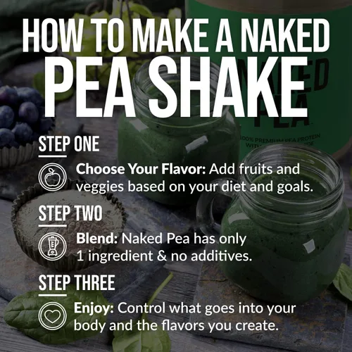 Miniatura 7 de Naked Nutrition - Proteína de chícharo aislado de granjas norteamericanas, 5 libras
