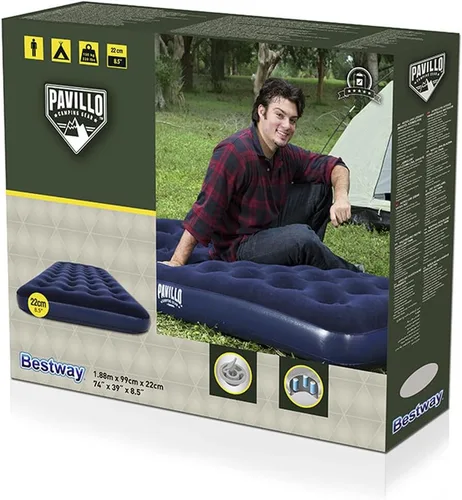 Miniatura 2 de Bestway Inflatable Mattress, Single Bed, Blue, 22 x 188 x 99 cm